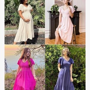 Women's XL Boho Dress with pockets!!!Deep Clover Green. Brand New With Tags!!